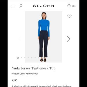 NWT St. John Brand New Prussian Blue Turtleneck!!